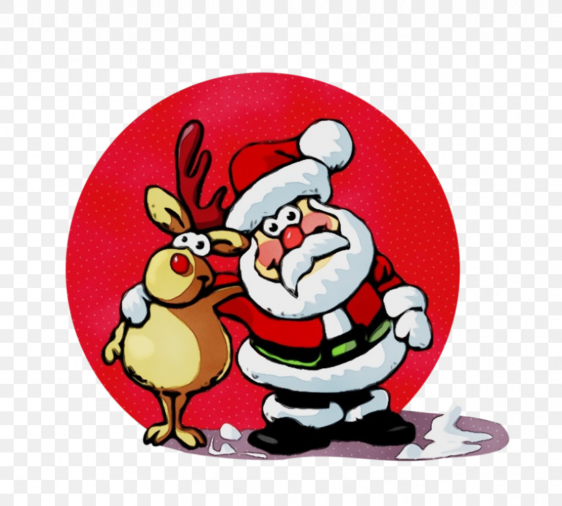 Santa Claus, PNG, 833x750px, Watercolor, Cartoon, Chimney, Christmas Day, Christmas Decoration Download Free
