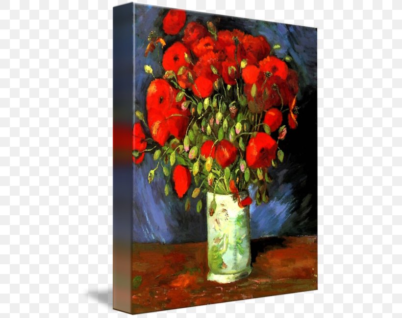 Vase With Red Poppies Painting Poppy Art Oil Paint, PNG, 488x650px, Vase With Red Poppies, Acrylic Paint, Art, Art Museum, Artwork Download Free