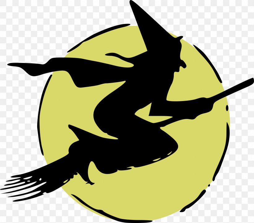 Witchcraft Broom Clip Art, PNG, 2400x2115px, Witchcraft, Animation, Artwork, Beak, Black And White Download Free