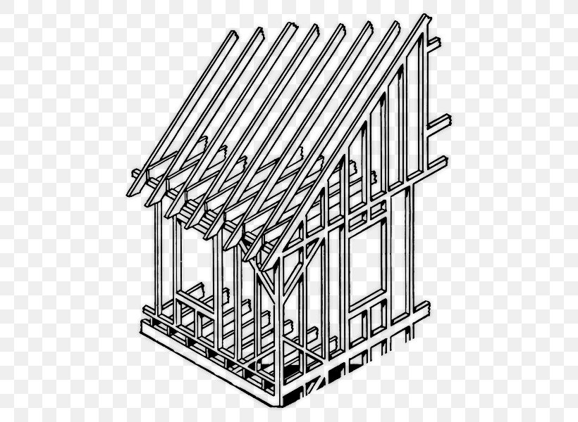 Building Framing Construction Clip Art, PNG, 502x600px, Building, Aframe House, Black And White, Building Materials, Construction Download Free