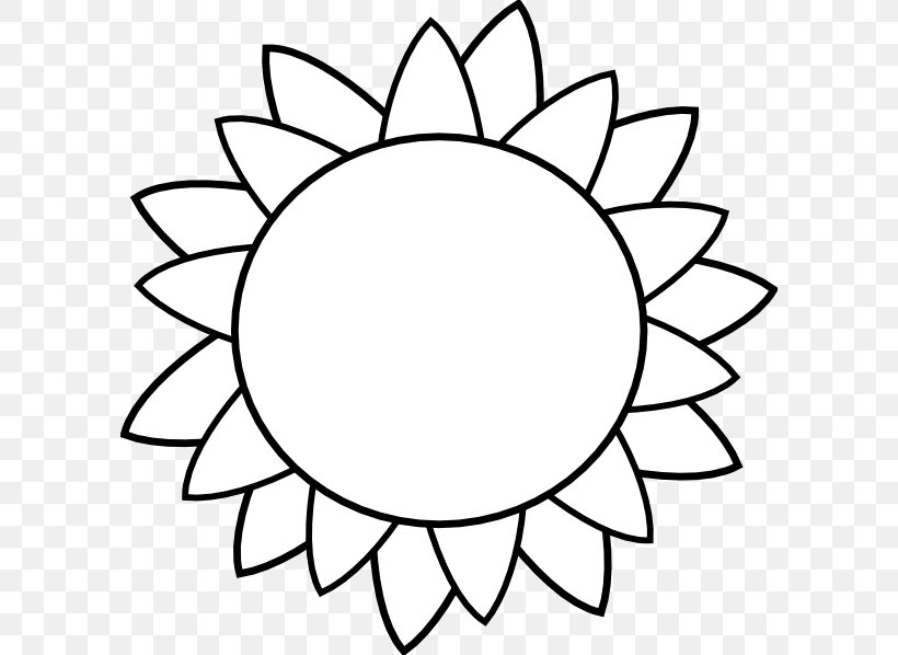 Cute sunflower outline minimalist contour drawing Vector Image