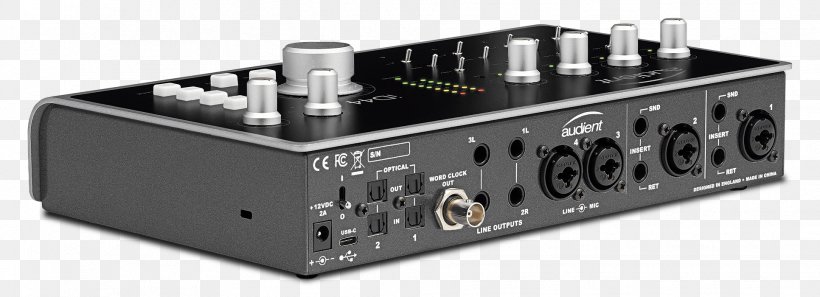 Microphone Preamplifier Sound Cards & Audio Adapters Audient, PNG, 1932x700px, Microphone, Adat, Audient, Audio, Audio Equipment Download Free