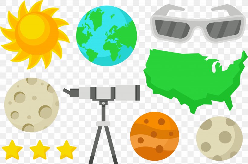 The Telescope Looks At The Sun's Earth, PNG, 5475x3631px, Small Telescope, Clip Art, Computer Graphics, Green, Green Map Download Free