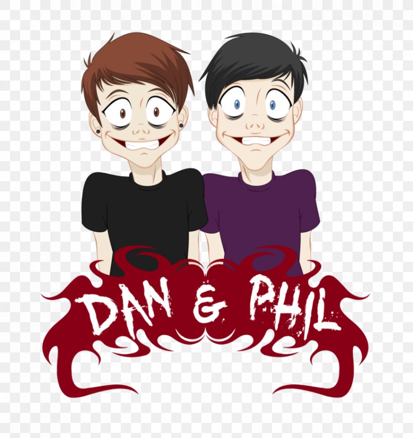 Dan And Phil Drawing Concept Art, PNG, 868x921px, Watercolor, Cartoon, Flower, Frame, Heart Download Free