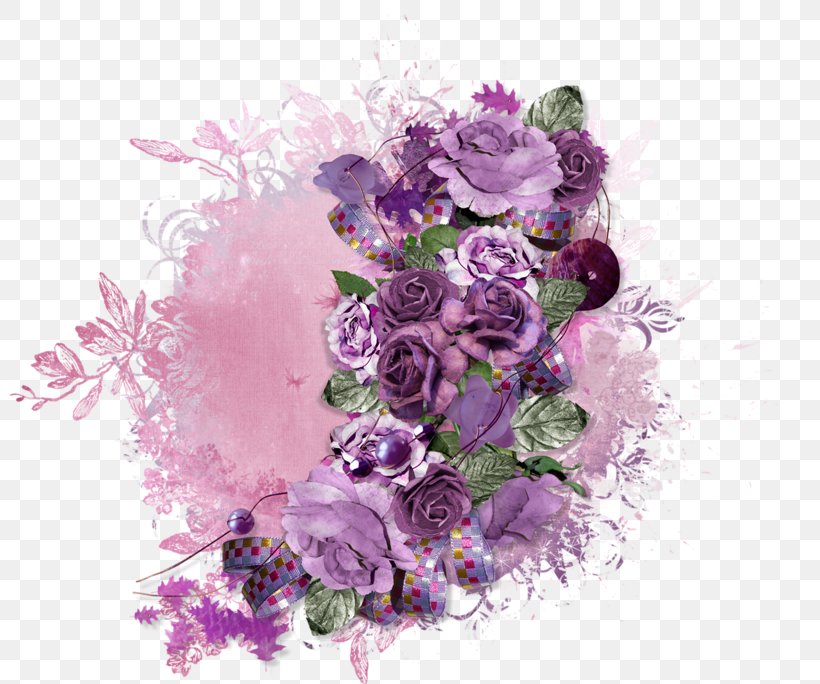 Floral Design Purple Picture Frames Flower Rose, PNG, 800x684px, Floral Design, Artificial Flower, Blue, Color, Cut Flowers Download Free