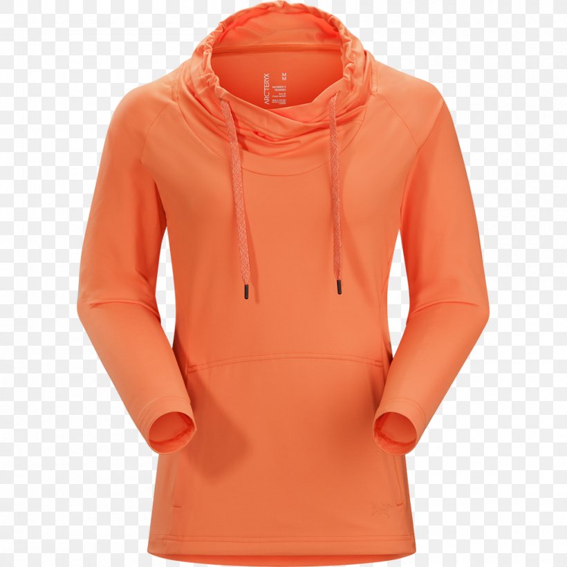 Hood Neck Long-sleeved T-shirt Arc'teryx, PNG, 1000x1000px, Hood, Female, Hoodie, Longsleeved Tshirt, Neck Download Free