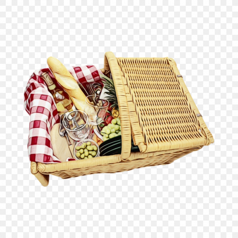 Picnic Basket Beige Furniture Wicker Basket, PNG, 1280x1280px, Watercolor, Basket, Beige, Furniture, Paint Download Free