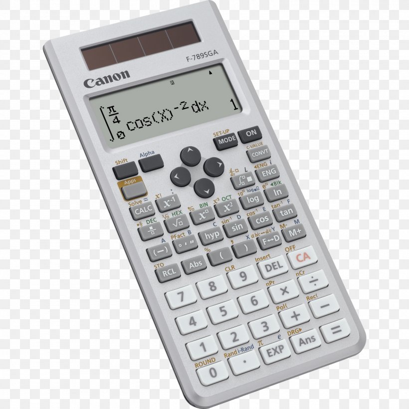 Canon 6467B001 F789SGA Calculator Scientific Calculator Electronics Function, PNG, 1500x1500px, Calculator, Canon, Canon Calculator, Conversion Of Units, Electronics Download Free