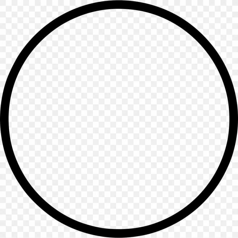 Circle Shape, PNG, 980x982px, Shape, Area, Area Of A Circle, Black, Black And White Download Free