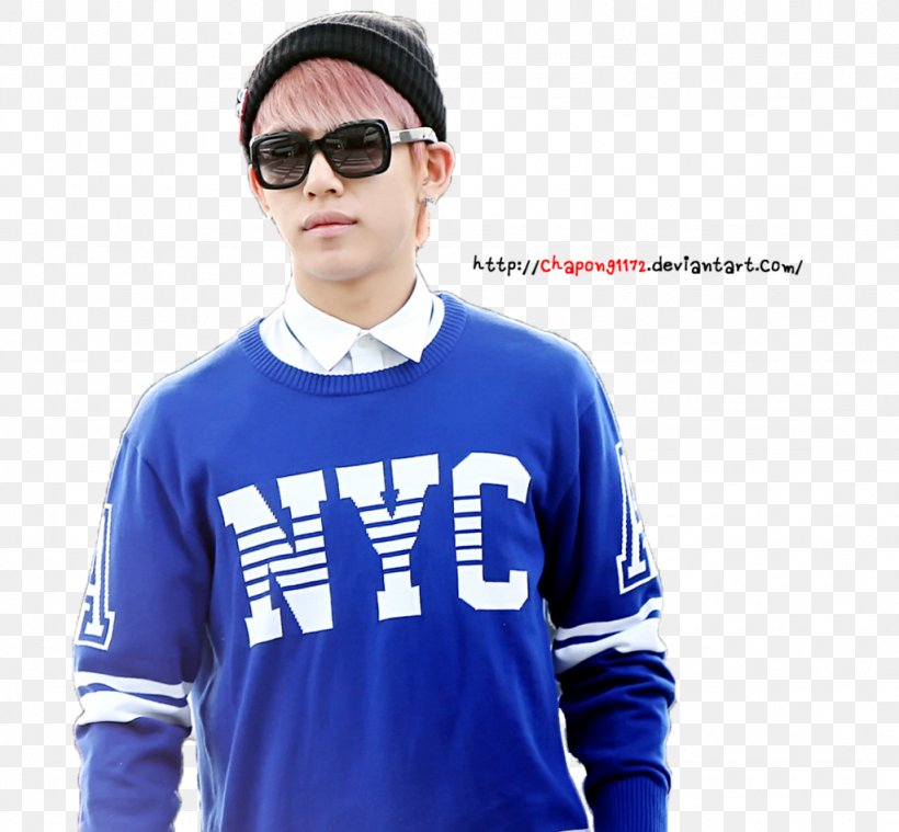 Jersey Long-sleeved T-shirt Long-sleeved T-shirt K-pop, PNG, 1024x948px, Jersey, Bap, Blue, Brand, Clothing Download Free