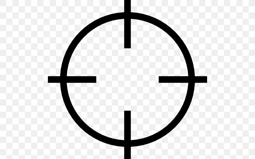 Reticle, PNG, 512x512px, Reticle, Area, Black And White, Composer, Firearm Download Free