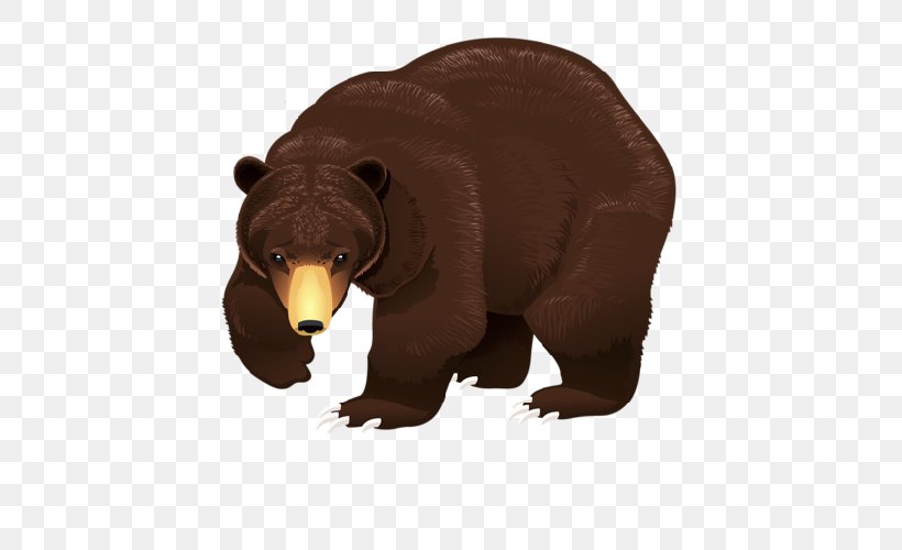 Brown Bear Wildlife, PNG, 500x500px, Bear, Animal, Brown Bear, Carnivoran, Drawing Download Free