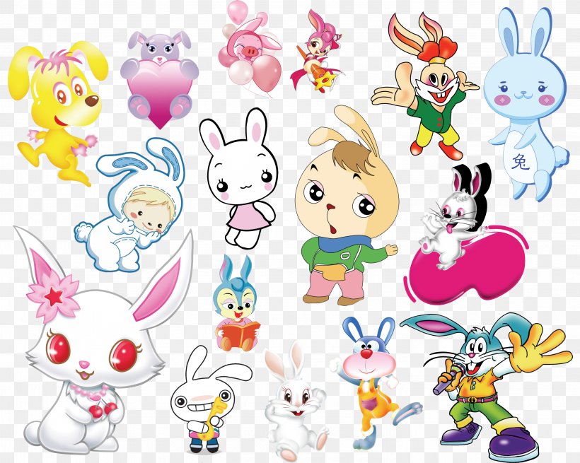 Easter Bunny White Rabbit Clip Art, PNG, 2953x2362px, Easter Bunny, Animal, Animal Figure, Animation, Art Download Free