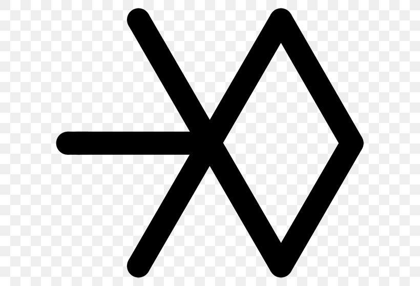 EXO XOXO Logo K-pop Lucky One, PNG, 638x558px, Exo, Black And White, Brand, Exodus, Kpop Download Free
