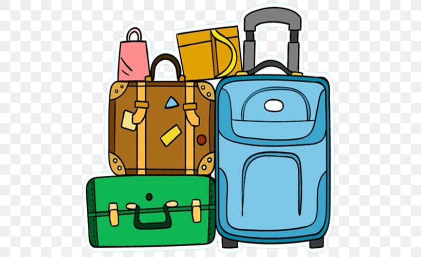 Baggage Suitcase Travel, PNG, 500x500px, Baggage, Backpack, Bag, Cartoon, Drawing Download Free