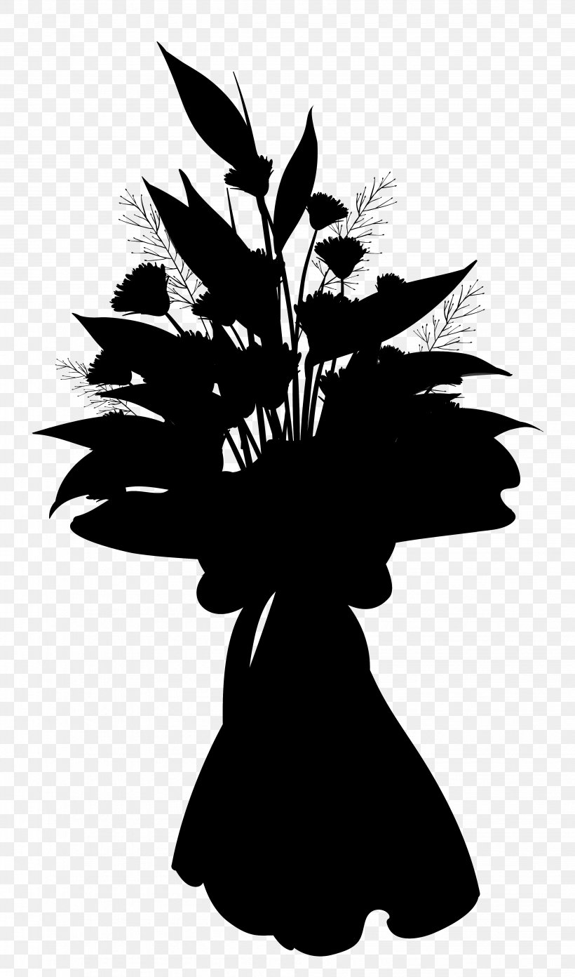 Flowering Plant Silhouette Font Leaf, PNG, 3878x6584px, Flower, Arecales, Blackandwhite, Botany, Flowering Plant Download Free