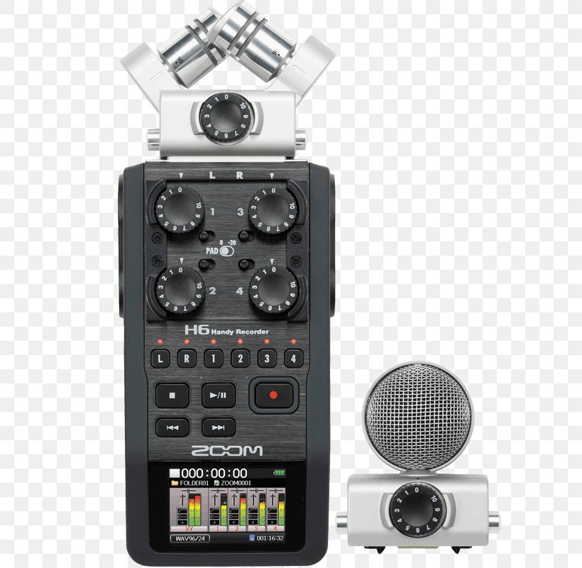 Microphone Digital Audio Zoom H4n Handy Recorder Zoom H6 TASCAM, PNG, 800x800px, Microphone, Audio, Audio Equipment, Digital Audio, Digital Recording Download Free