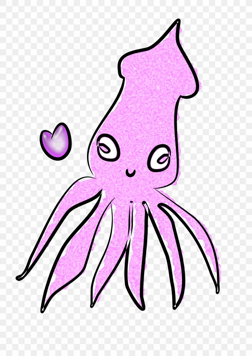 Squid As Food Clip Art, PNG, 1697x2400px, Watercolor, Cartoon, Flower, Frame, Heart Download Free