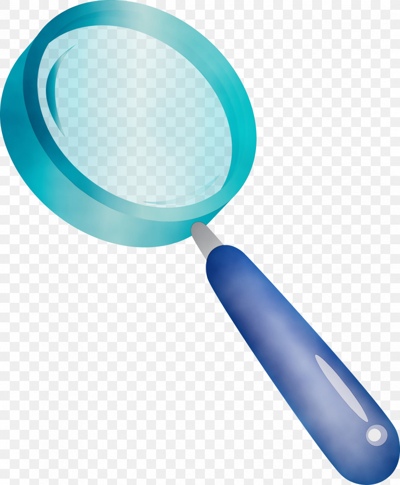 Magnifying Glass, PNG, 2476x3000px, Magnifying Glass, Aqua, Kitchen Utensil, Magnifier, Paint Download Free