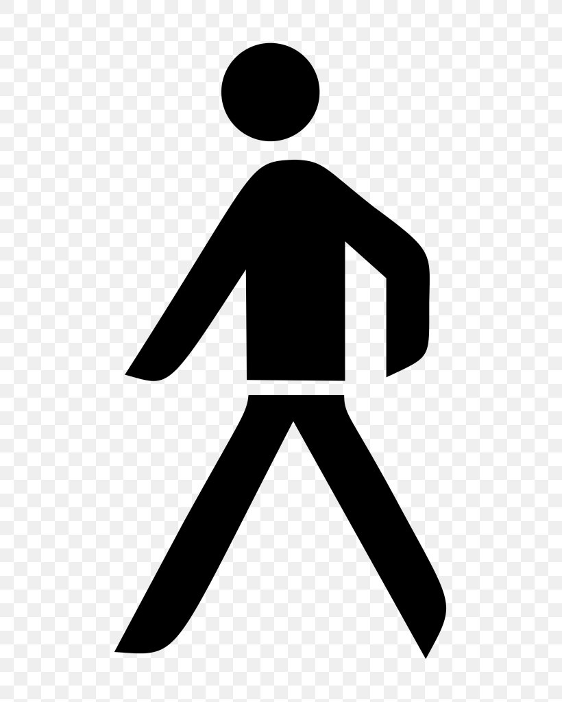Pedestrian Traffic Sign Vector Graphics Road Stock Photography, PNG, 512x1024px, Pedestrian, Black, Blackandwhite, Hand, Line Art Download Free