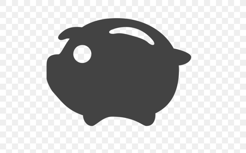 Piggy Bank Product Design Clip Art Dog, PNG, 512x512px, Pig, Bank, Black, Black And White, Black M Download Free