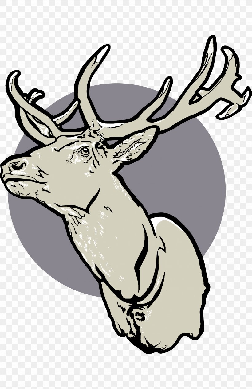 Reindeer Elk Antler Line Art Clip Art, PNG, 3300x5100px, Reindeer, Antler, Artwork, Black And White, Cartoon Download Free