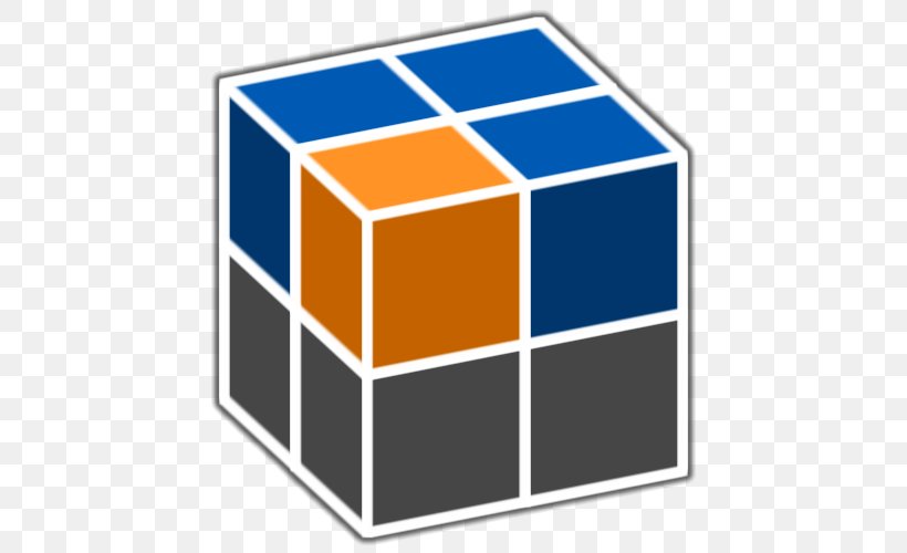 Rubik's Cube Rubik's Revenge Computer Icons Clip Art, PNG, 500x500px, Cube, Area, Brand, Drawing, Emblem Download Free