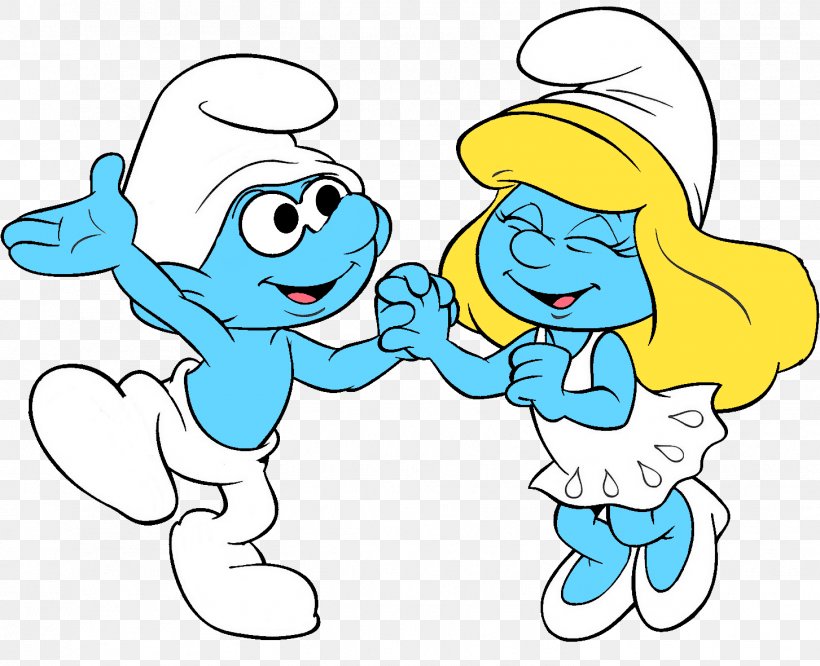 The Smurfette Clumsy Smurf Dance The Smurfs, PNG, 1453x1181px, Watercolor, Cartoon, Flower, Frame, Heart Download Free