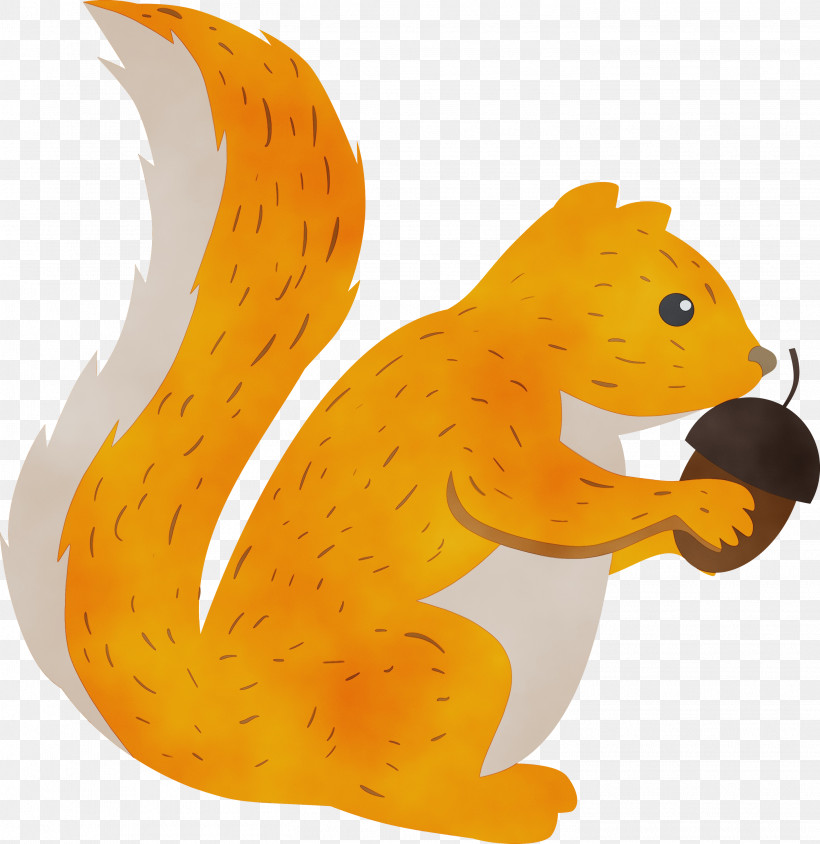 Squirrel Animal Figure Cartoon Tail Eurasian Red Squirrel, PNG, 2913x3000px, Watercolor Squirrel, Animal Figure, Cartoon, Eurasian Red Squirrel, Fox Squirrel Download Free