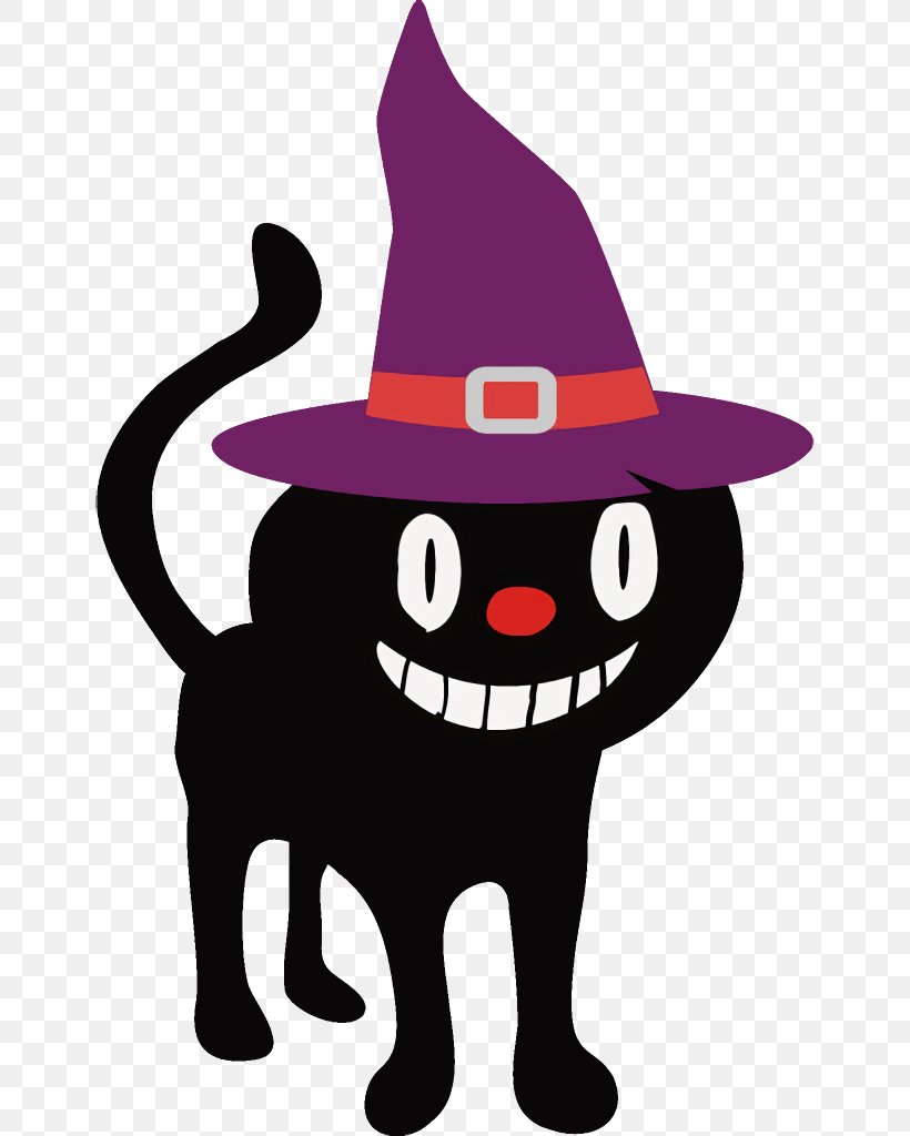 Black Cat Halloween Cat, PNG, 648x1024px, Black Cat, Cartoon, Cat, Costume Hat, Halloween Download Free