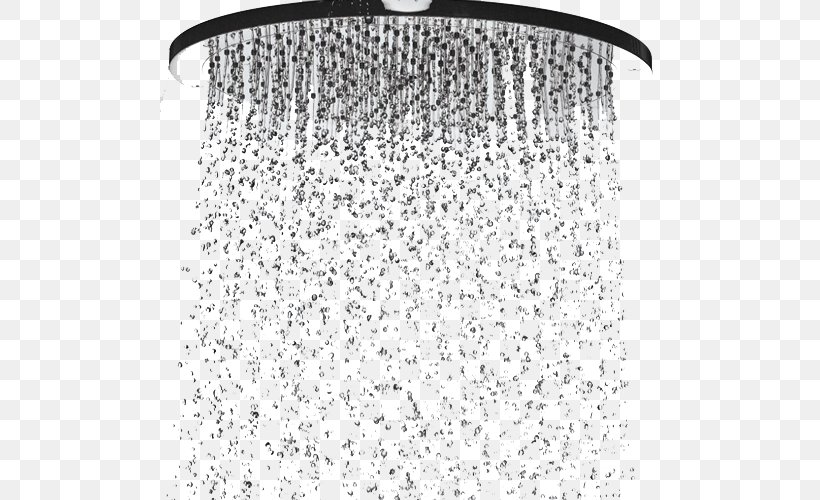 Shower Bathroom Clip Art, PNG, 500x500px, Shower, Bathroom, Bathtub, Black, Black And White Download Free