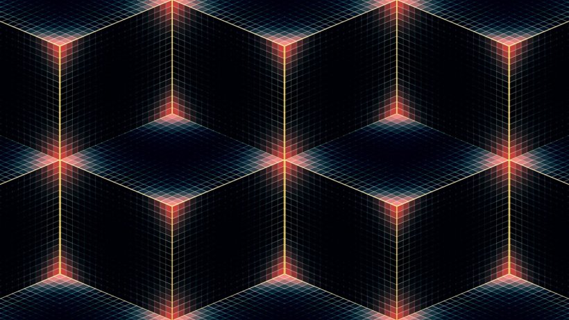 Desktop Wallpaper Cube Geometry Abstraction Wallpaper, PNG, 1920x1080px, Cube, Abstraction, Blue, Color, Computer Download Free