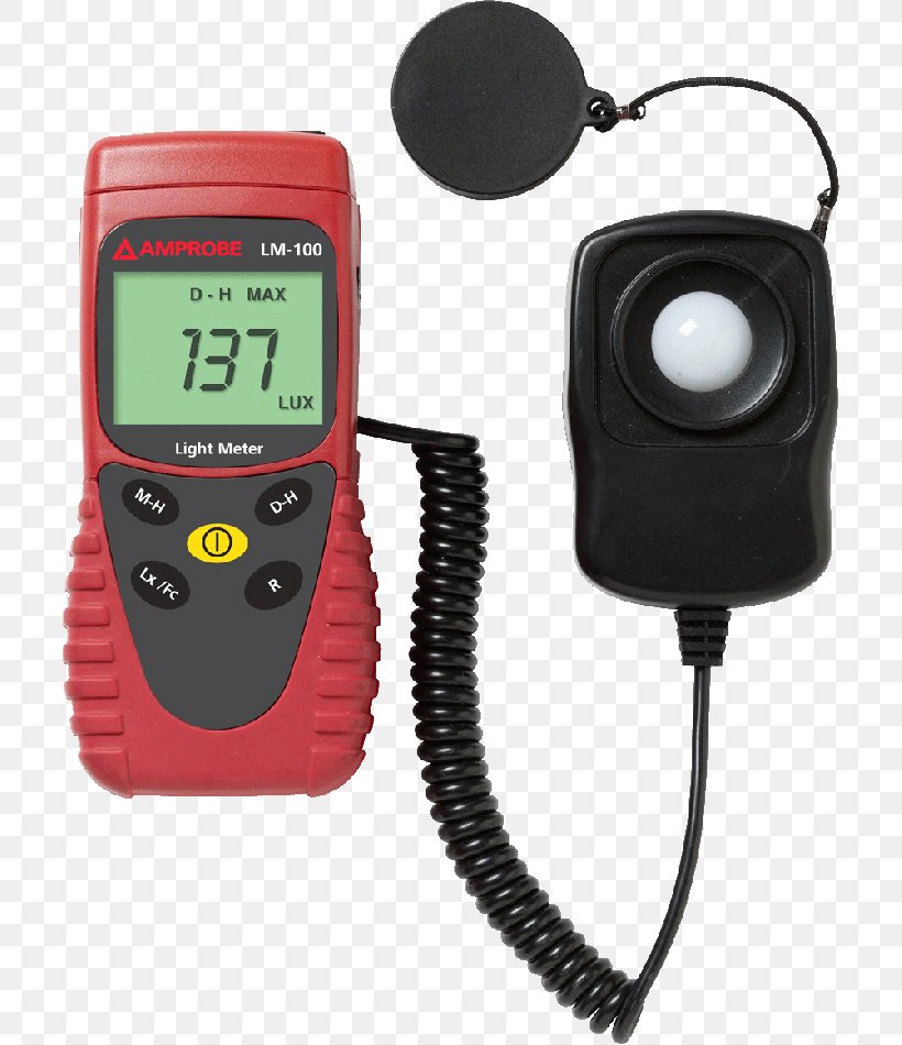 Amprobe Light Meter Amprobe LM-120 Light Meter Lumen, PNG, 707x950px, Light, Electronics, Electronics Accessory, Footcandle, Hardware Download Free