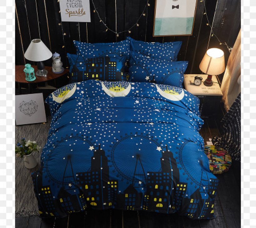 Bed Sheets Taie Comforter Bedding, PNG, 4500x4000px, Bed, Bed Sheet, Bed Sheets, Bedding, Blue Download Free