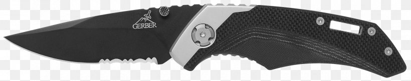 Knife Drop Point Gerber Gear Serrated Blade Clip Point, PNG, 1800x357px, Knife, Black, Black And White, Blade, Clip Point Download Free