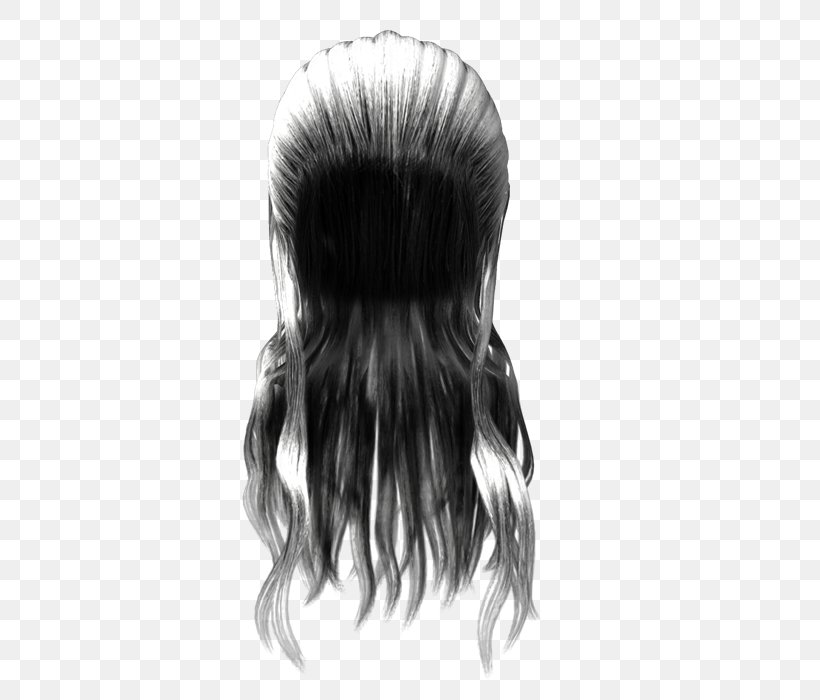 Long Hair Hair Coloring Clip Art, PNG, 600x700px, Long Hair, Black, Black And White, Black M, Hair Download Free