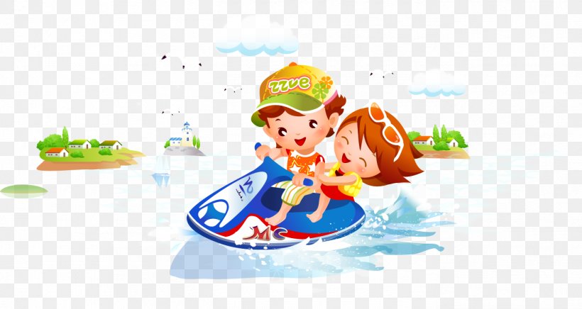 Personal Water Craft Motorcycle Cartoon, PNG, 1368x728px, Personal Water Craft, Art, Boat, Brand, Cartoon Download Free