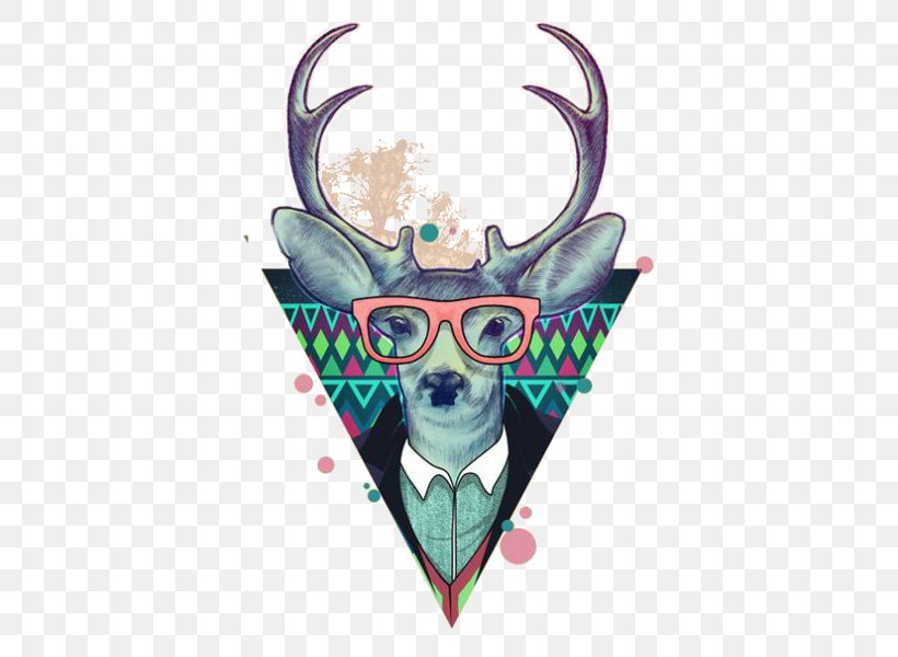 Hipster Drawing Desktop Wallpaper Wallpaper, PNG, 453x600px, Hipster, Antler, Art, Drawing, Fictional Character Download Free