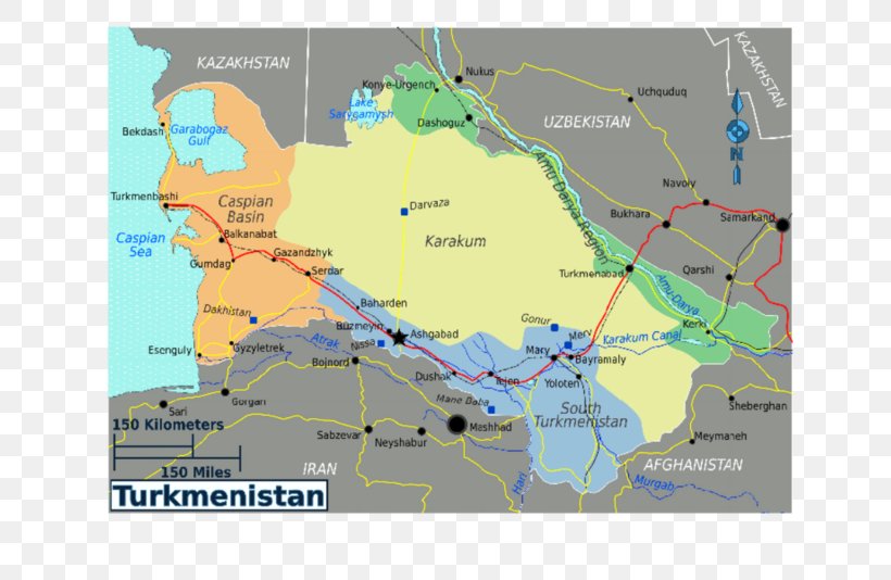 Darvaza Turkmen Soviet Socialist Republic Map Karakum Desert Basmachi Movement, PNG, 699x534px, Darvaza, Area, Ecoregion, Guidebook, Land Lot Download Free