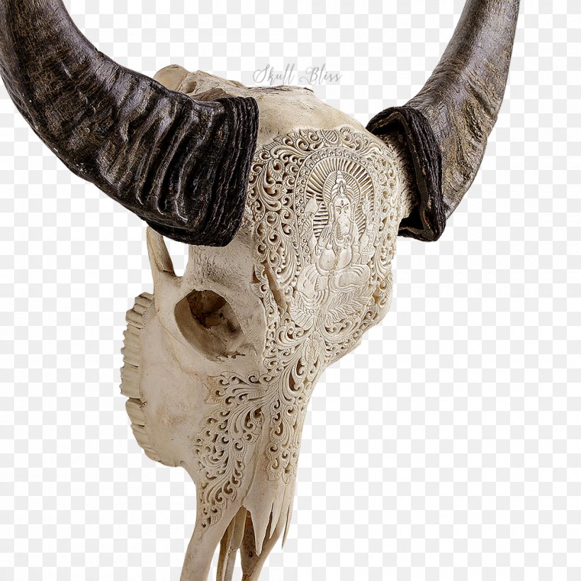 Ganesha Skull Horn Deity Cattle, PNG, 1000x1000px, Ganesha, Animal, Balinese People, Bone, Cattle Download Free