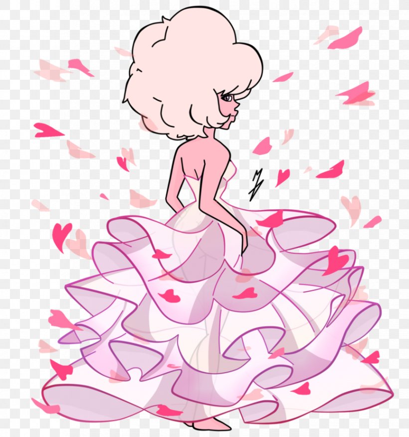 Fan Art Pink Diamond DeviantArt Illustration, PNG, 864x925px, Watercolor, Cartoon, Flower, Frame, Heart Download Free