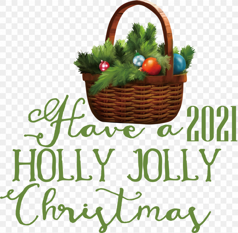 Holly Jolly Christmas, PNG, 3000x2933px, Holly Jolly Christmas, Basket, Bauble, Christmas Day, Flowerpot Download Free