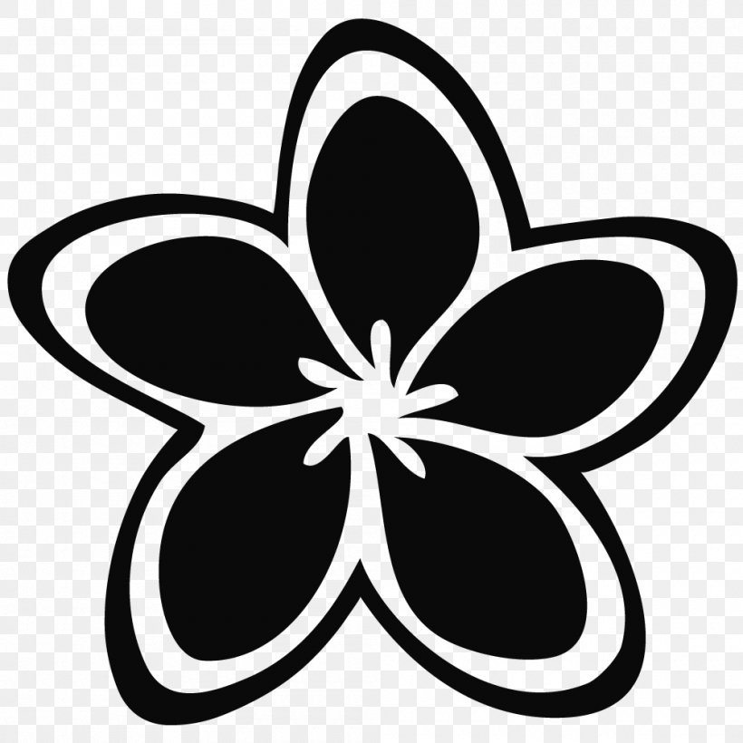 Hawaii Frangipani Lei Clip Art, PNG, 1000x1000px, Hawaii, Black And White, Bud, Butterfly, Drawing Download Free
