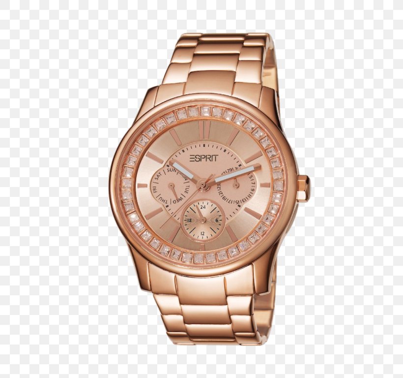 Burberry BU7817 Watch Esprit Holdings Quartz Clock Gold, PNG, 768x768px, Burberry Bu7817, Beige, Brand, Brown, Copper Download Free