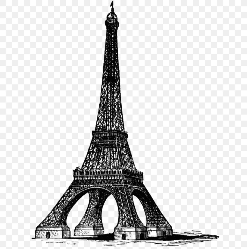 Eiffel Tower Clip Art, PNG, 650x826px, Eiffel Tower, Art, Black And White, Drawing, Landmark Download Free