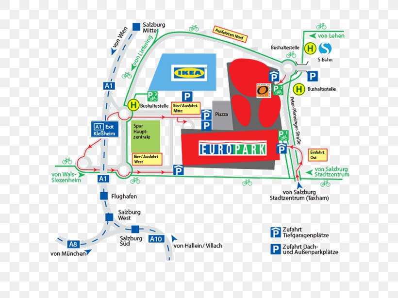 EUROPARK Salzburg Car Park Tiefgarage Organization, PNG, 640x614px, Car Park, Airport, Area, Brand, Diagram Download Free