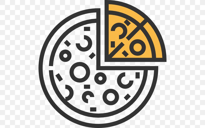 Pizza Fast Food Italian Cuisine Taco Bratwurst, PNG, 512x512px, Pizza, Area, Black And White, Brand, Bratwurst Download Free