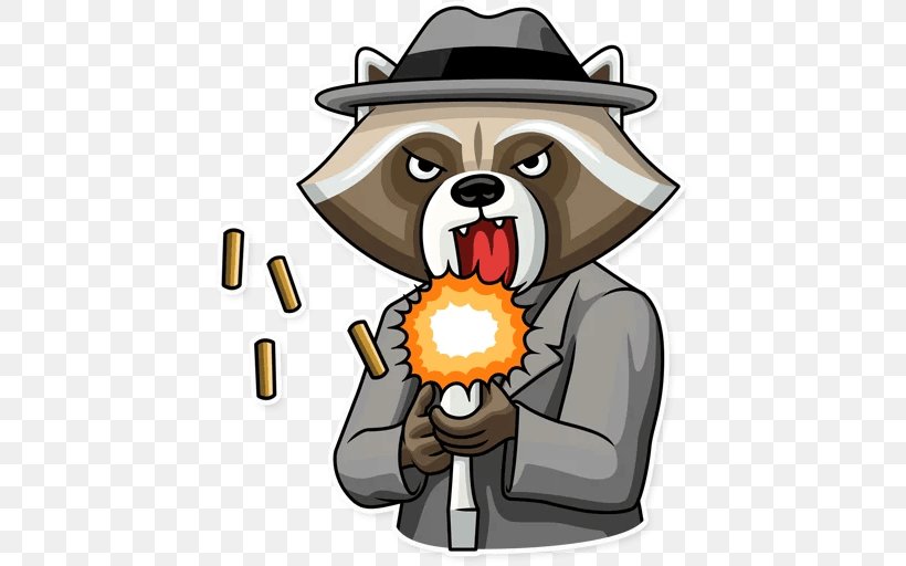 Raccoon Sticker Telegram VKontakte Clip Art, PNG, 512x512px, Watercolor, Cartoon, Flower, Frame, Heart Download Free