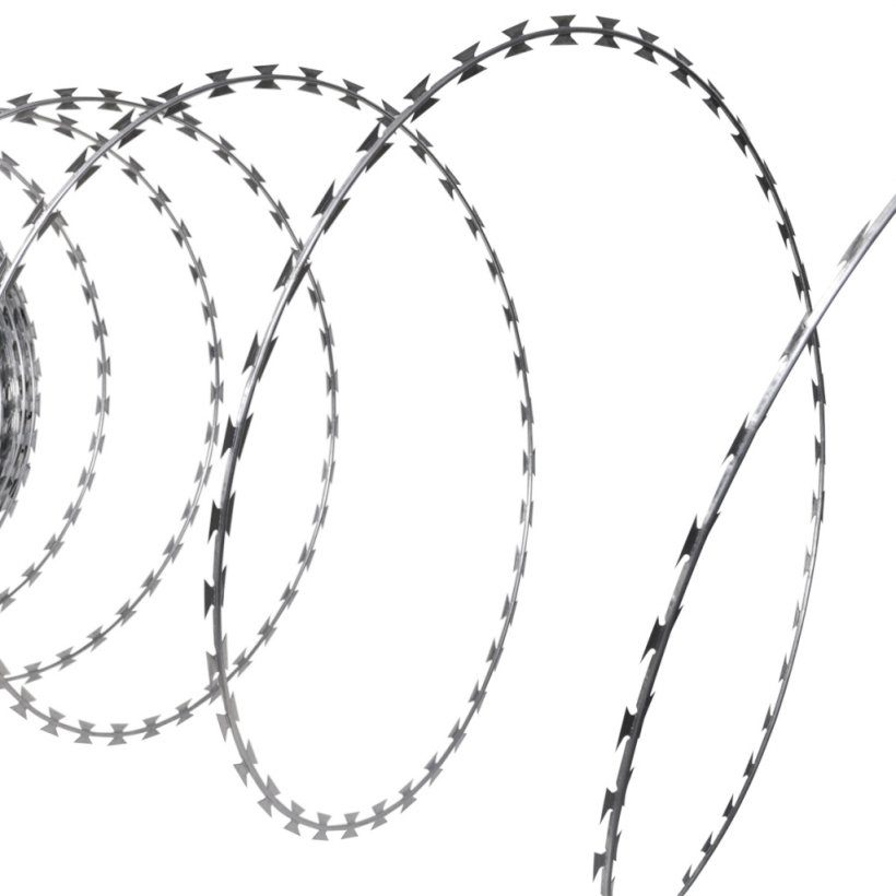 Barbed Tape Galvanization Barbed Wire Concertina Wire, PNG, 1024x1024px, Barbed Tape, Barbed Wire, Black And White, Body Jewelry, Carbon Steel Download Free