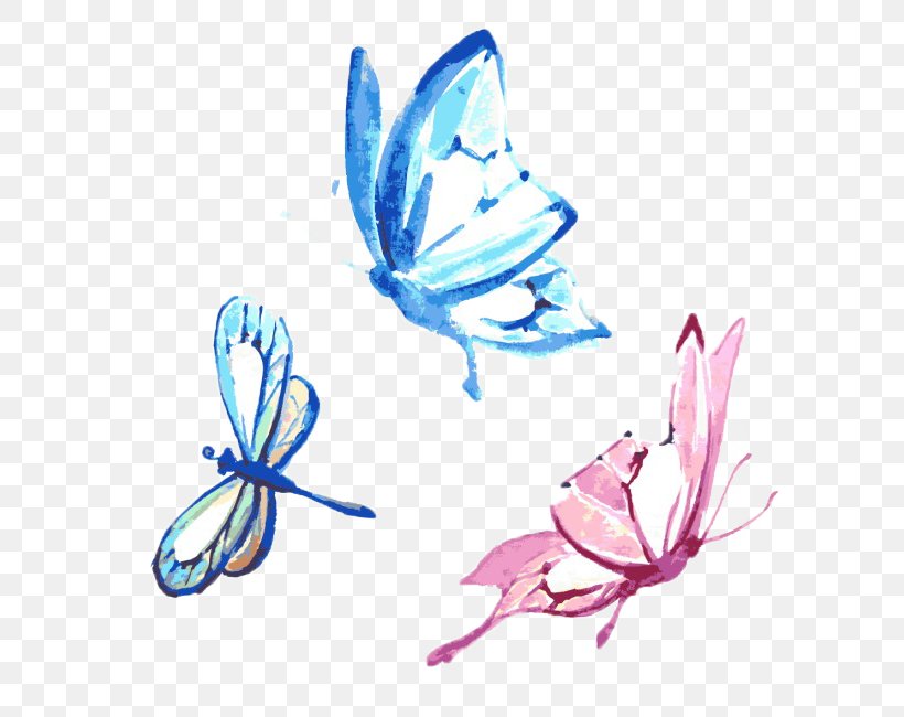 Butterfly Poster Painting, PNG, 650x650px, Butterfly, Arthropod, Butterflies And Moths, Color, Flower Download Free